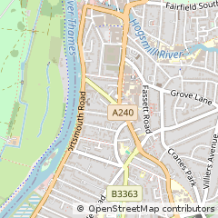 Map of Kingston Upon Thames
