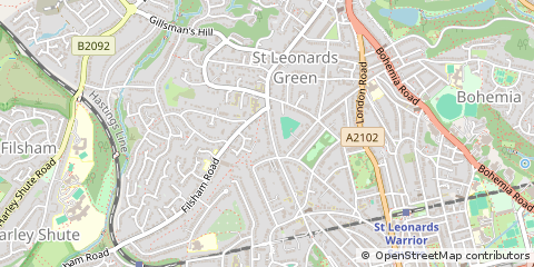 Map of ST. Leonards-on-SEA, East Sussex