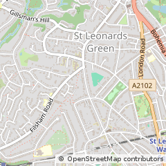 Map of ST. Leonards-on-SEA, East Sussex