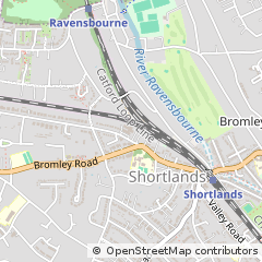 Map of Beckenham, Kent