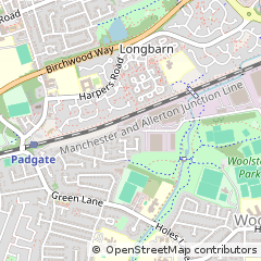 Map of Warrington, Cheshire