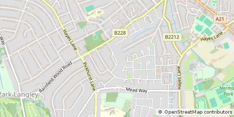 Map of Bromley, Kent