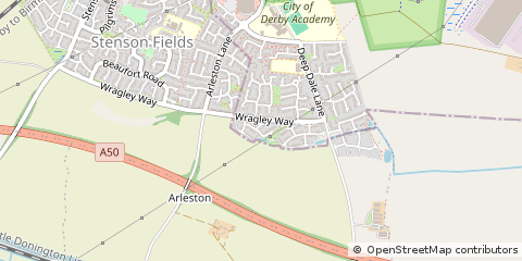 Map of Derby, Derbyshire