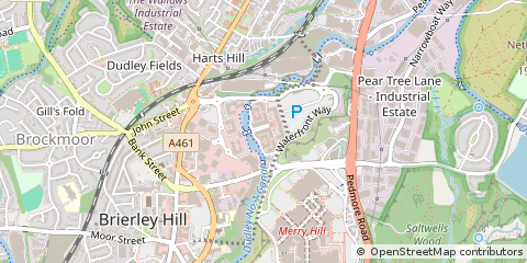Map of Brierley Hill, West Midlands