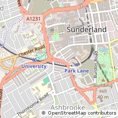 Map of Sunderland