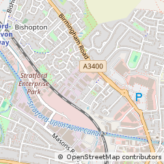 Map of Stratford-Upon-Avon, Warwickshire