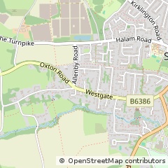 Map of Southwell, Nottinghamshire