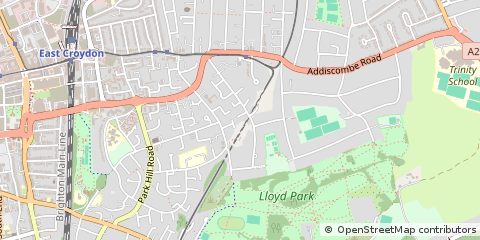 Map of Croydon