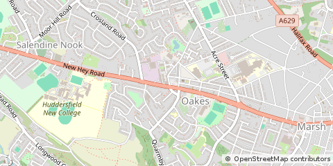 Map of Huddersfield