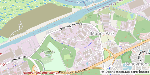 Map of Runcorn, Cheshire