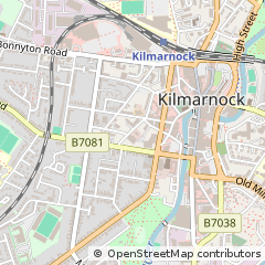 Map of Kilmarnock, Ayrshire