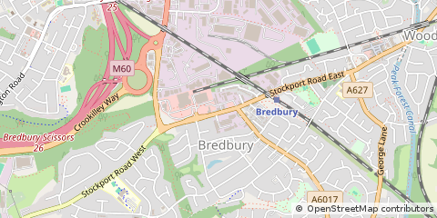 Map of Stockport