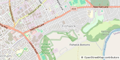 Map of Preston