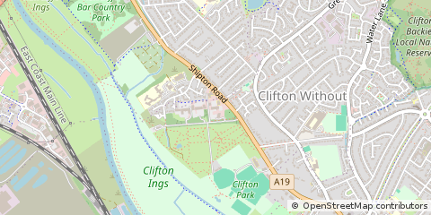 Map of Shipton Road, York