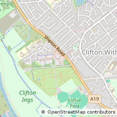 Map of Shipton Road, York