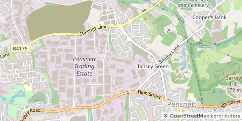 Map of Kingswinford, West Midlands