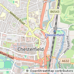 Map of Derbyshire