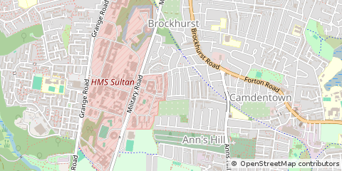 Map of Gosport, Hampshire