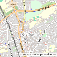 Map of Stevenage, Herts