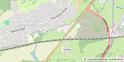 Map of Long Ashton, North Someset