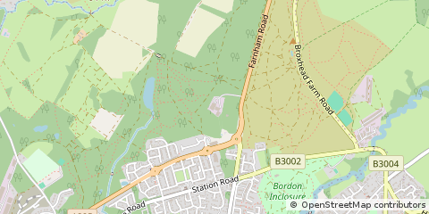 Map of Bordon