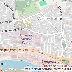 Map of Sunderland