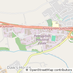 Map of Launceston, Cornwall