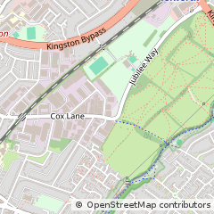 Map of Chessington, Surrey