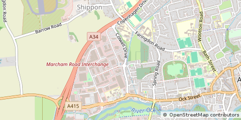 Map of Abingdon, Oxfordshire