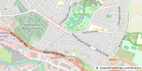 Map of Derby, Derbyshire