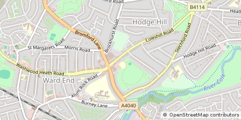Map of Birmingham