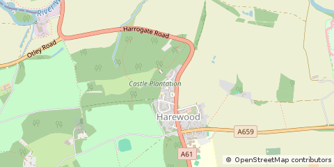 Map of Leeds, West Yorkshire