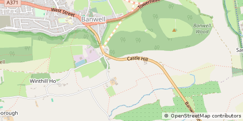 Map of Banwell, Somerset