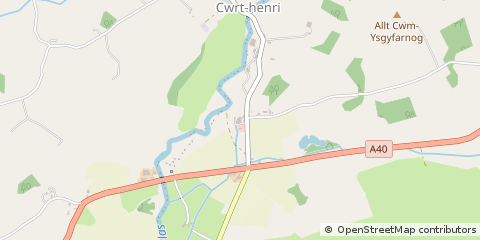 Map of Carmarthen