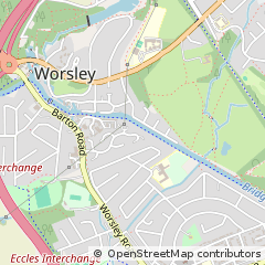Map of Manchester, Lancashire
