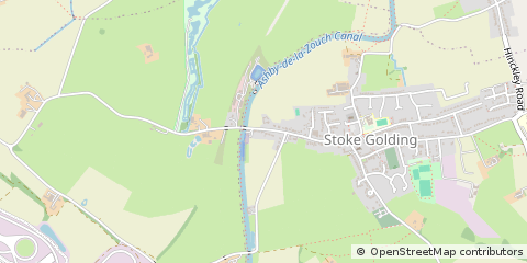 Map of Nuneaton, Warwickshire