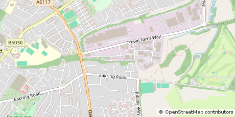 Map of Mansfield, Nottinghamshire