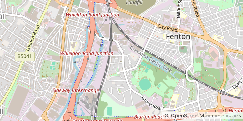 Map of Stoke-on-Trent