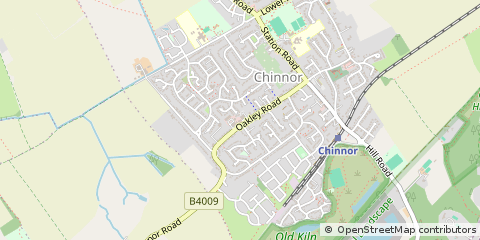 Map of Chinnor, Oxfordshire