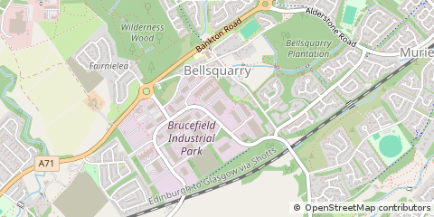 Map of Livingston, West Lothian