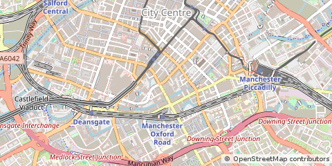 Map of Manchester