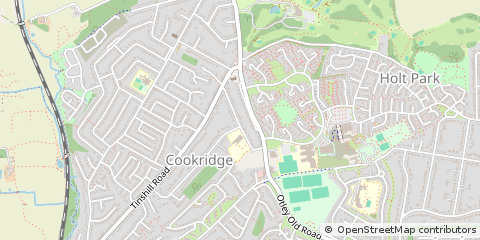 Map of Leeds, West Yorkshire