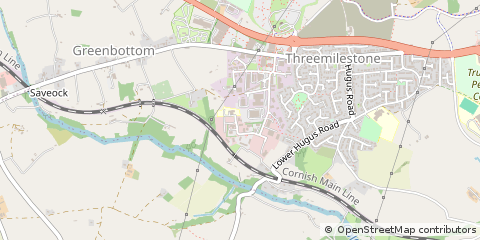 Map of Truro, Cornwall