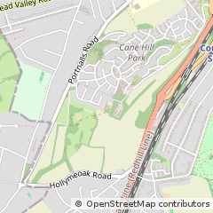 Map of Coulsdon, Surrey
