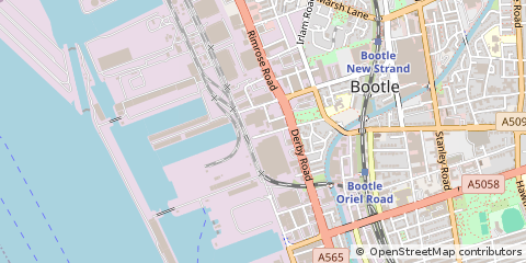 Map of Liverpool, Merseyside