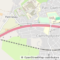 Map of Swansea, West Glamorgan