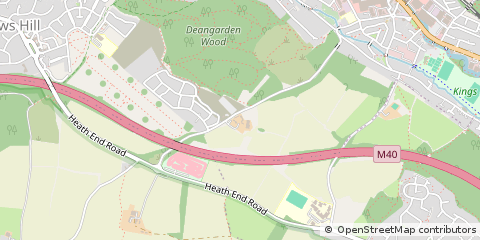 Map of High Wycombe, Buckinghamshire