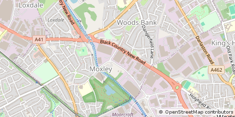 Map of Wednesbury, West Midlands