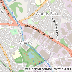 Map of Wednesbury, West Midlands