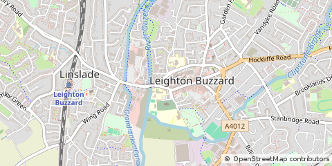 Map of Leighton Buzzard, Bedfordshire